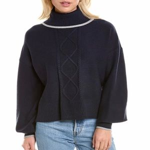 NWT BADGLEY MISCHKA STUDIO TIPPED SWEATER,Size Medium.